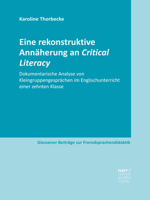 cover image of Eine rekonstruktive Annäherung an Critical Literacy